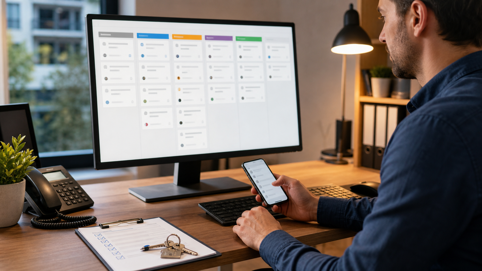 Workflow-Diagramm für Mietverwaltungsfälle mit Priorisierung, Bearbeitung, Dokumentation und Abschluss